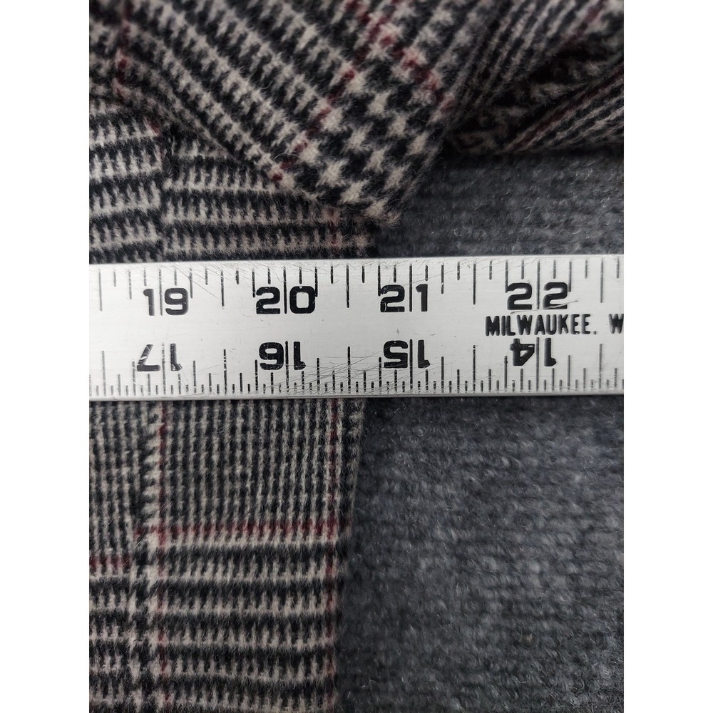 DiBenedetto Camel Hair Blazer Mens 40 Regular Gray Glen Plaid Sportcoat - Picture 9 of 16